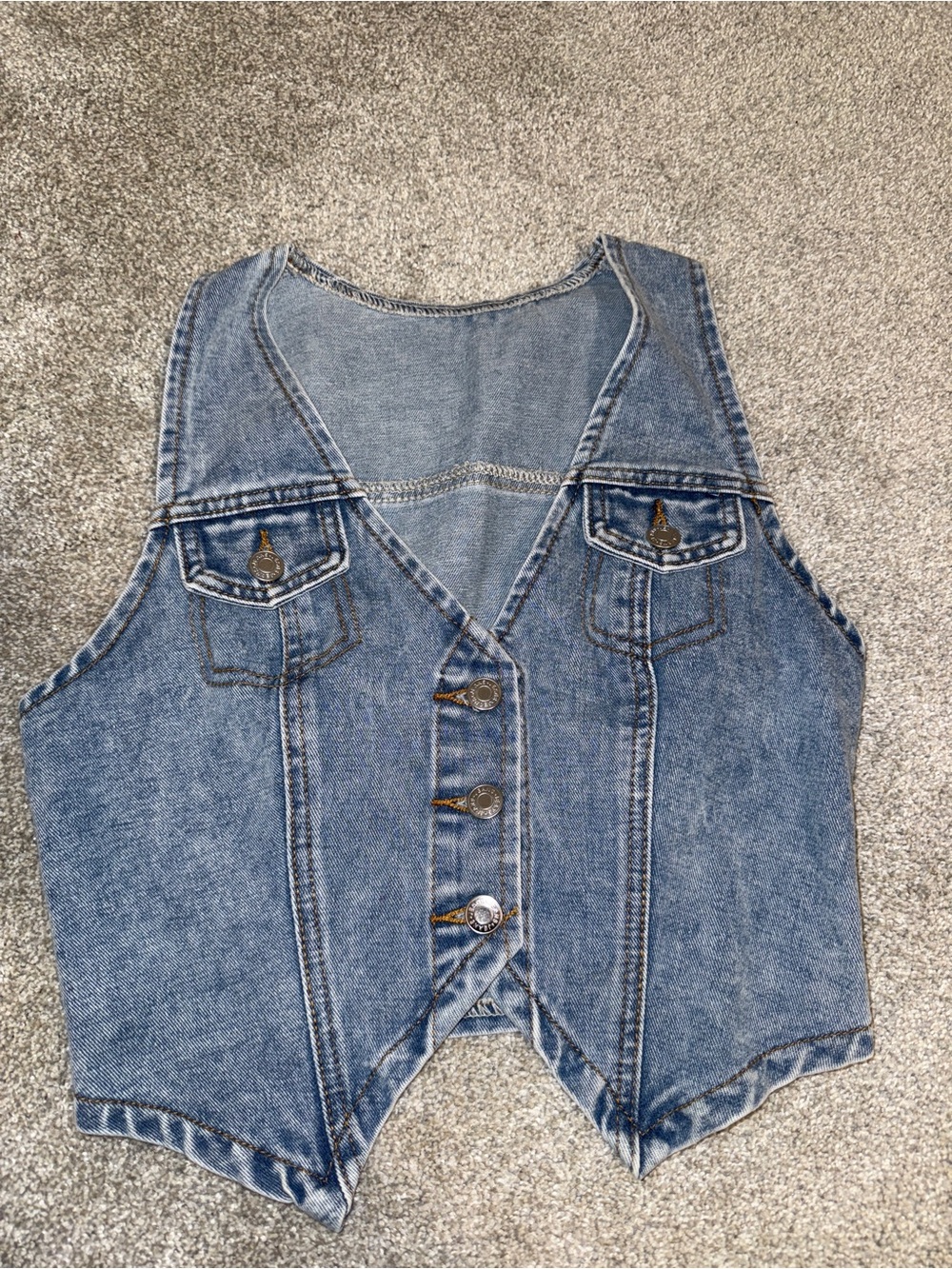 Classic Blue Denim Vest - Women Jeans